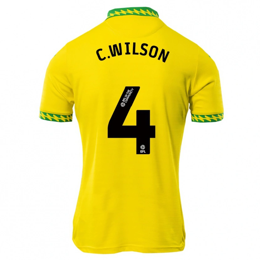 Danxen Kinderen Charlie Wilson #4 Wit Groen Thuisshirt Thuistenue 2025/26 T-Shirt