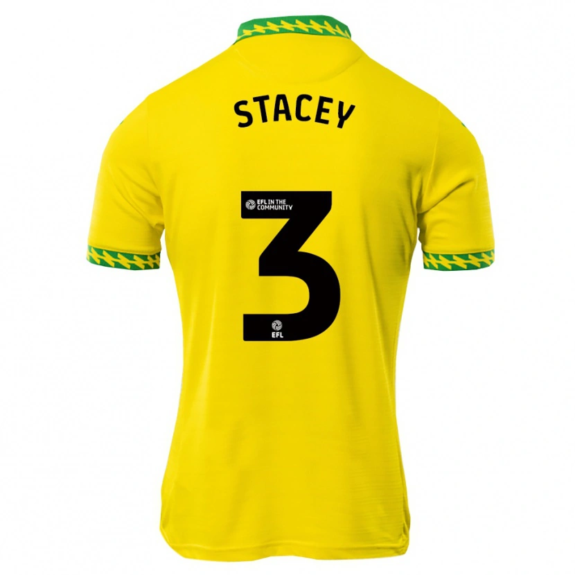 Danxen Kinderen Jack Stacey #3 Wit Groen Thuisshirt Thuistenue 2025/26 T-Shirt