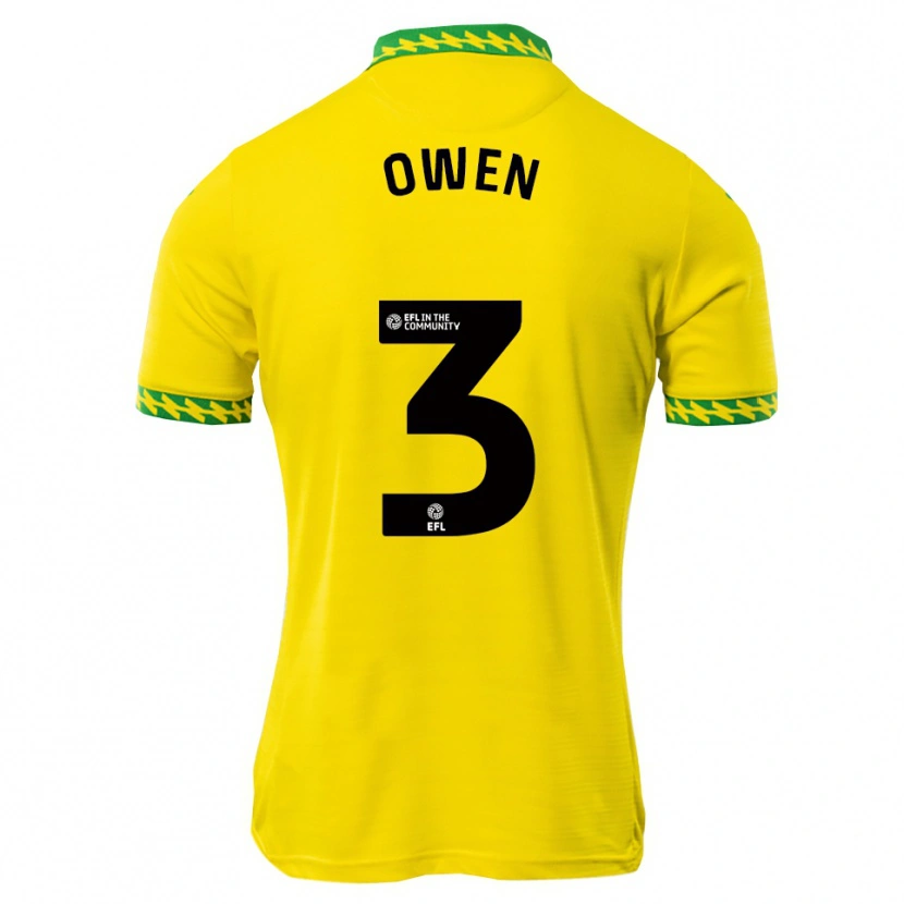 Danxen Kinderen Jaiden Owen #3 Wit Groen Thuisshirt Thuistenue 2025/26 T-Shirt