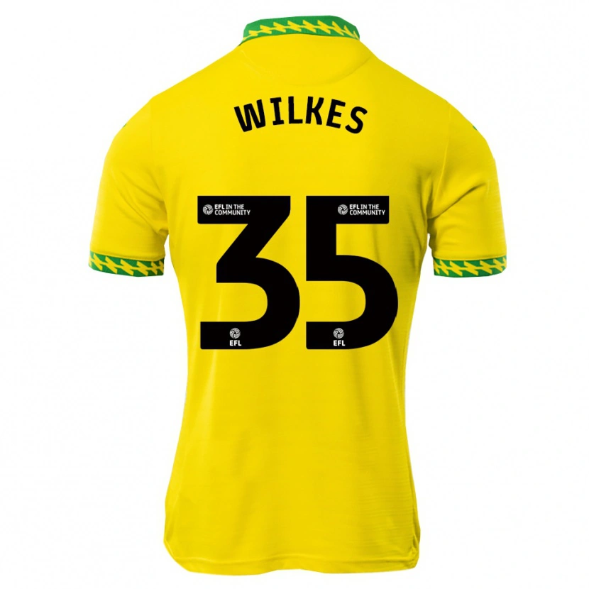 Danxen Kinderen Reece Wilkes #35 Wit Groen Thuisshirt Thuistenue 2025/26 T-Shirt