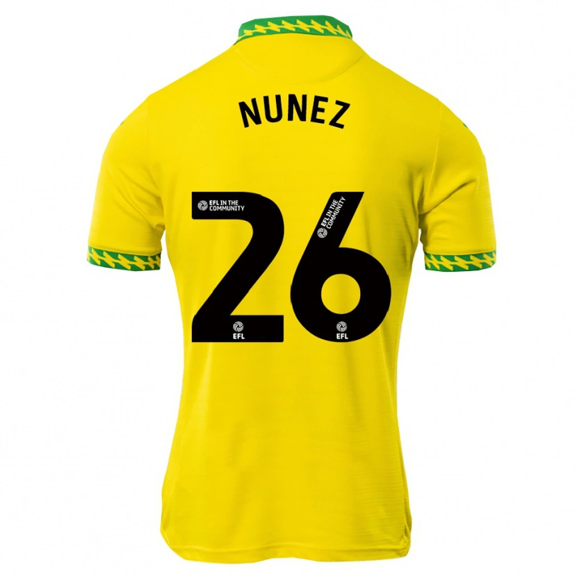 Danxen Kinderen Marcelino Núñez #26 Wit Groen Thuisshirt Thuistenue 2025/26 T-Shirt