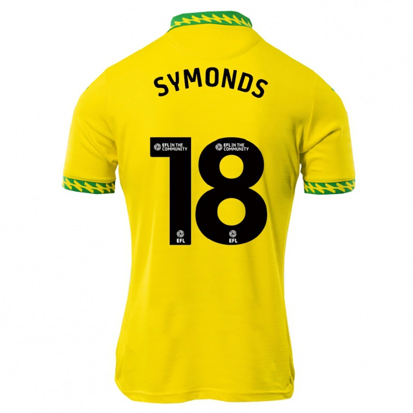Danxen Kinderen Freya Symonds #18 Wit Groen Thuisshirt Thuistenue 2025/26 T-Shirt