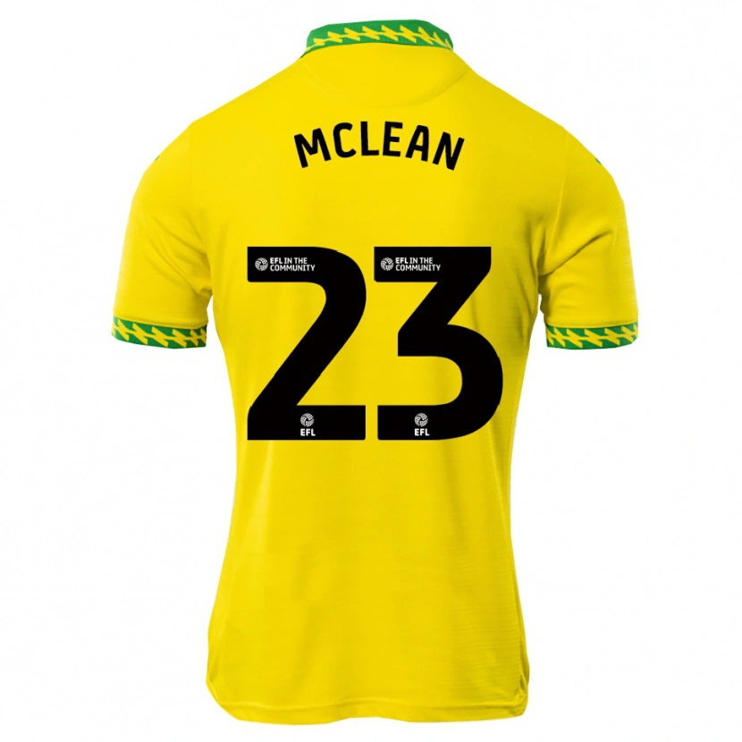Danxen Kinderen Kenny Mclean #23 Wit Groen Thuisshirt Thuistenue 2025/26 T-Shirt