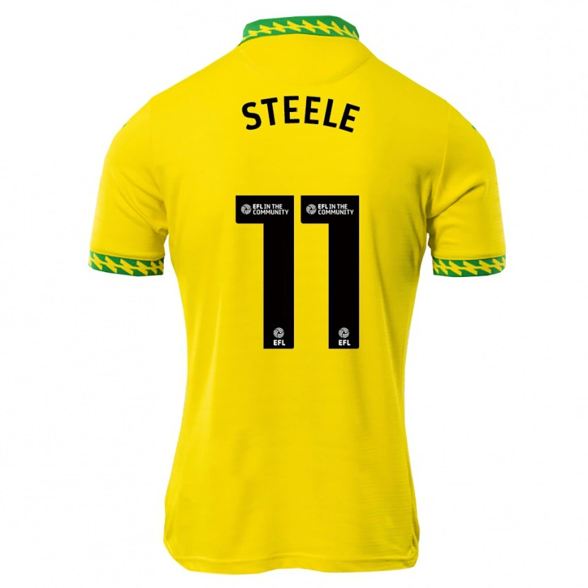 Danxen Kinderen Kahlil Steele #11 Wit Groen Thuisshirt Thuistenue 2025/26 T-Shirt