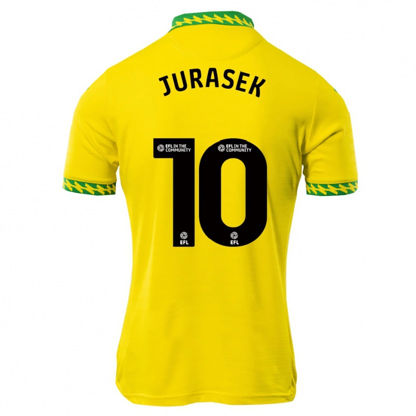 Danxen Kinderen Matej Jurasek #10 Wit Groen Thuisshirt Thuistenue 2025/26 T-Shirt