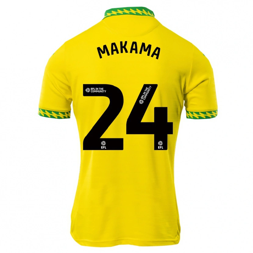 Danxen Kinderen Jovon Makama #24 Wit Groen Thuisshirt Thuistenue 2025/26 T-Shirt