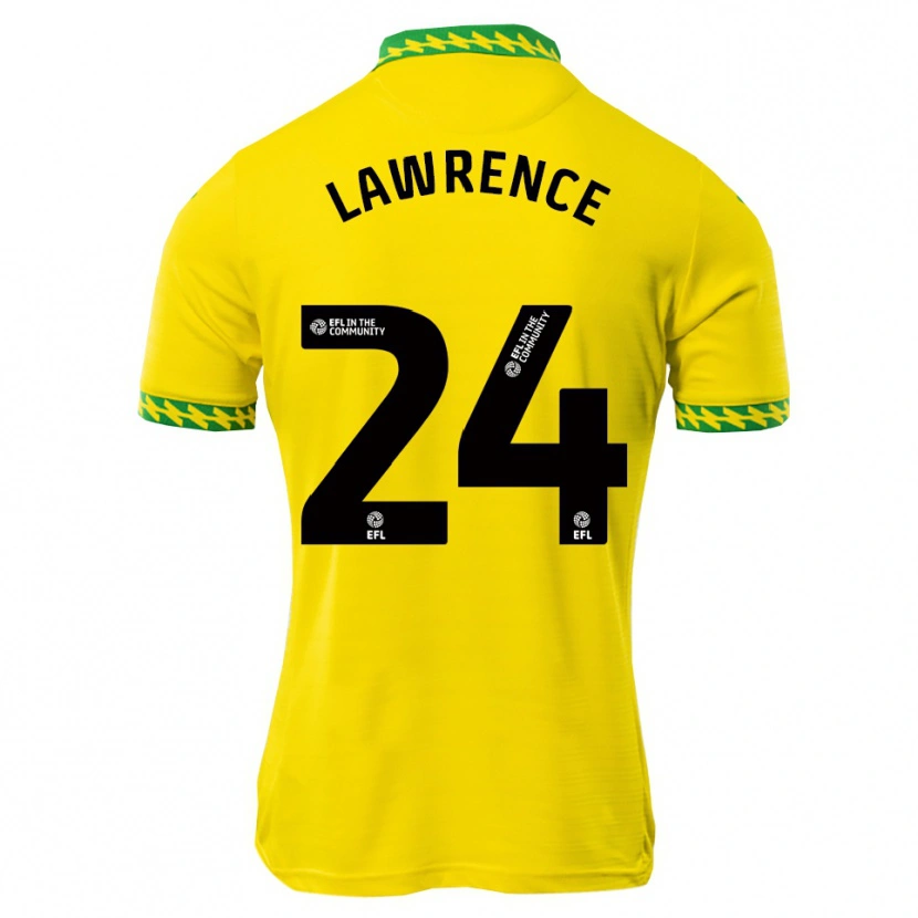 Danxen Kinderen Rachel Lawrence #24 Wit Groen Thuisshirt Thuistenue 2025/26 T-Shirt