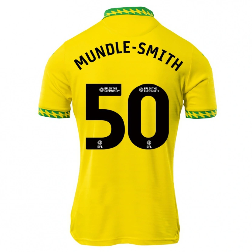 Danxen Kinderen Errol Mundle-Smith #50 Wit Groen Thuisshirt Thuistenue 2025/26 T-Shirt