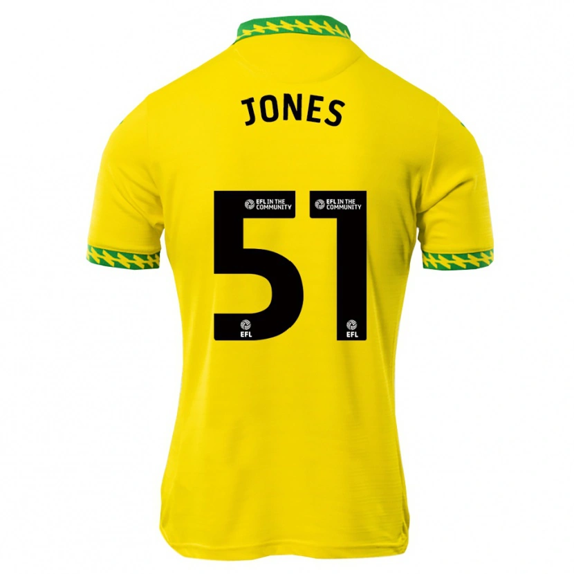 Danxen Kinderen Dylan Jones #51 Wit Groen Thuisshirt Thuistenue 2025/26 T-Shirt