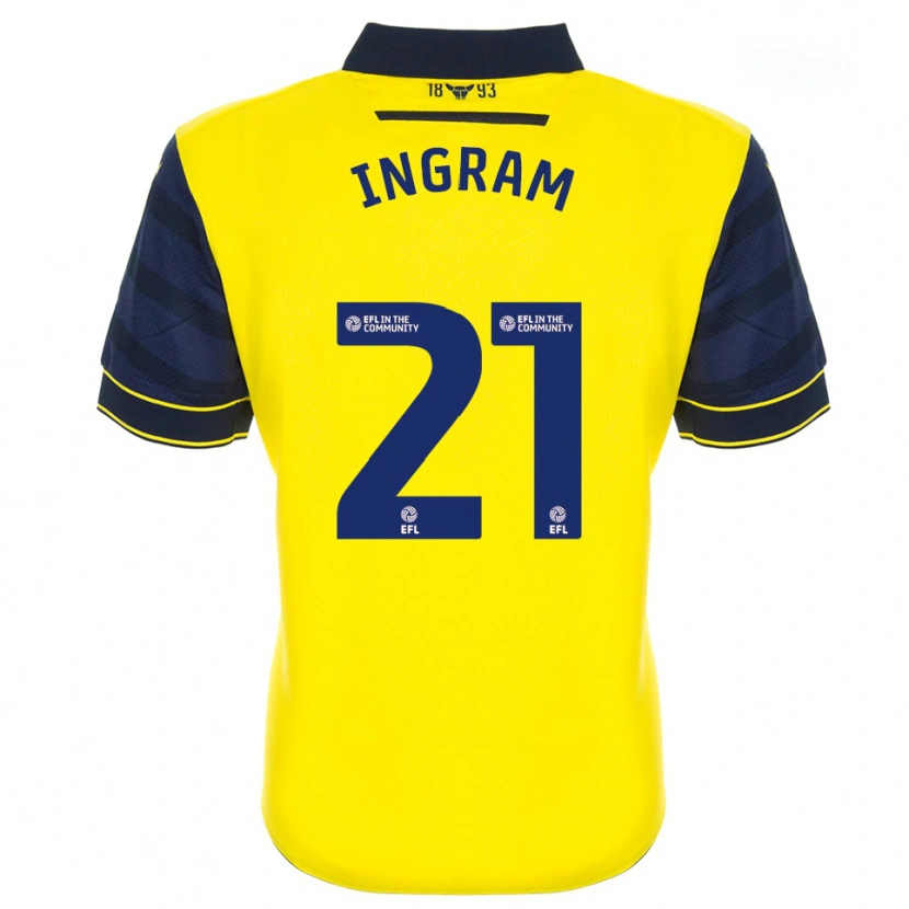 Danxen Kinderen Matt Ingram #21 Geel Marine Thuisshirt Thuistenue 2025/26 T-Shirt