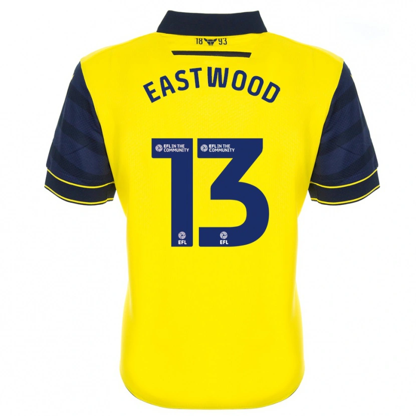 Danxen Kinderen Simon Eastwood #13 Geel Marine Thuisshirt Thuistenue 2025/26 T-Shirt