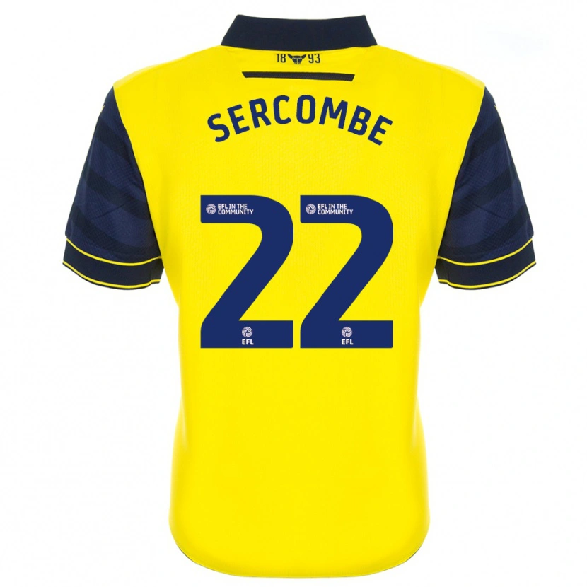 Danxen Kinderen Paris Sercombe #22 Geel Marine Thuisshirt Thuistenue 2025/26 T-Shirt