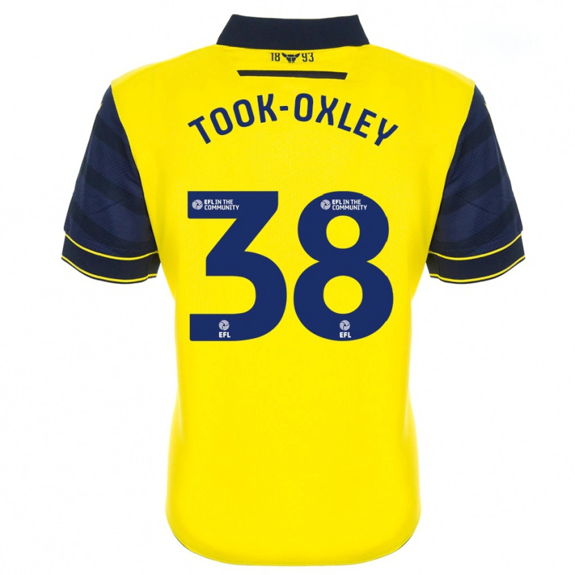 Danxen Kinderen Zaide Took-Oxley #38 Geel Marine Thuisshirt Thuistenue 2025/26 T-Shirt