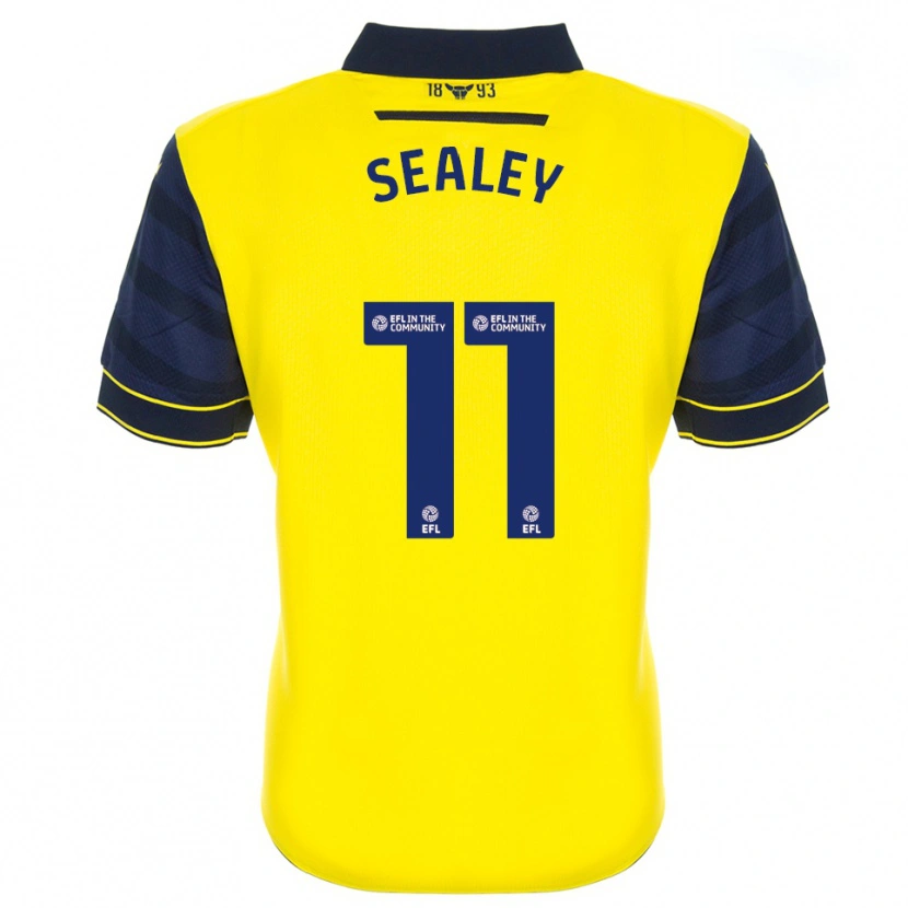 Danxen Kinderen Ruby Sealey #11 Geel Marine Thuisshirt Thuistenue 2025/26 T-Shirt