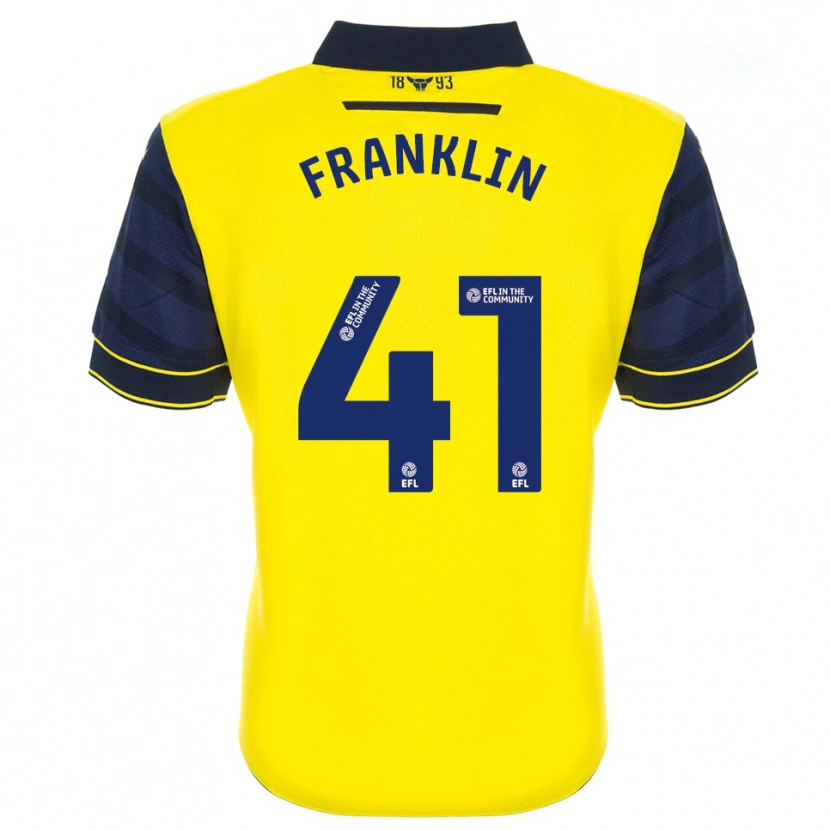 Danxen Kinderen George Franklin #41 Geel Marine Thuisshirt Thuistenue 2025/26 T-Shirt