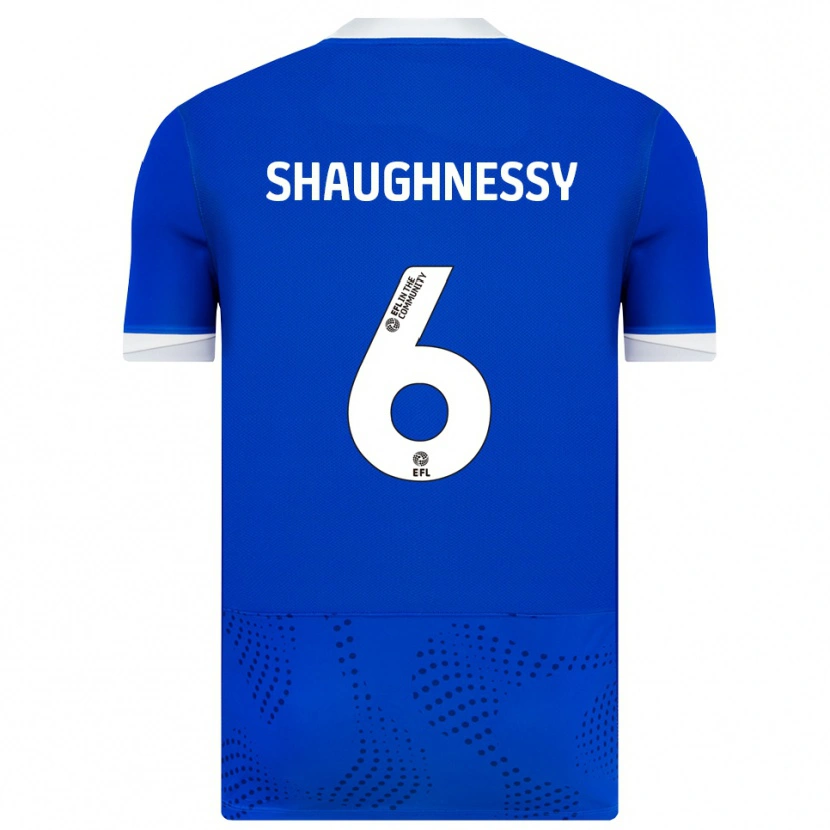 Danxen Kinderen Conor Shaughnessy #6 Blauw Wit Thuisshirt Thuistenue 2025/26 T-Shirt