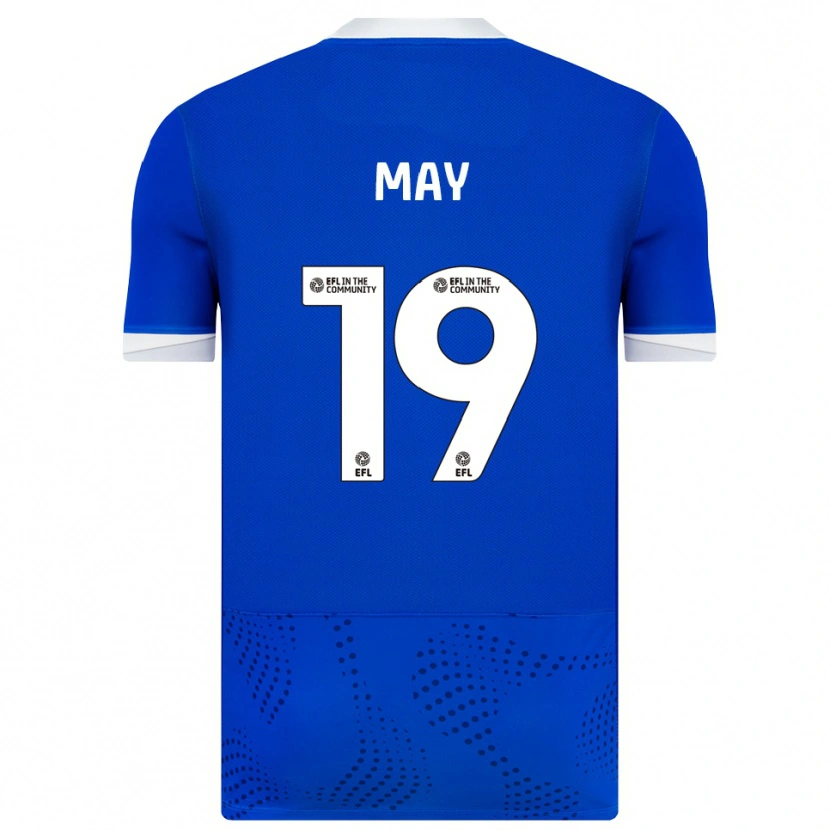 Danxen Kinderen Connor May #19 Blauw Wit Thuisshirt Thuistenue 2025/26 T-Shirt