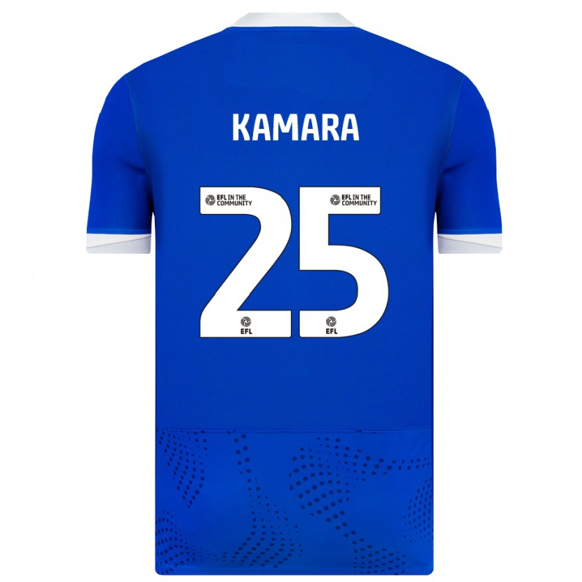 Danxen Kinderen Abdoulaye Kamara #25 Blauw Wit Thuisshirt Thuistenue 2025/26 T-Shirt