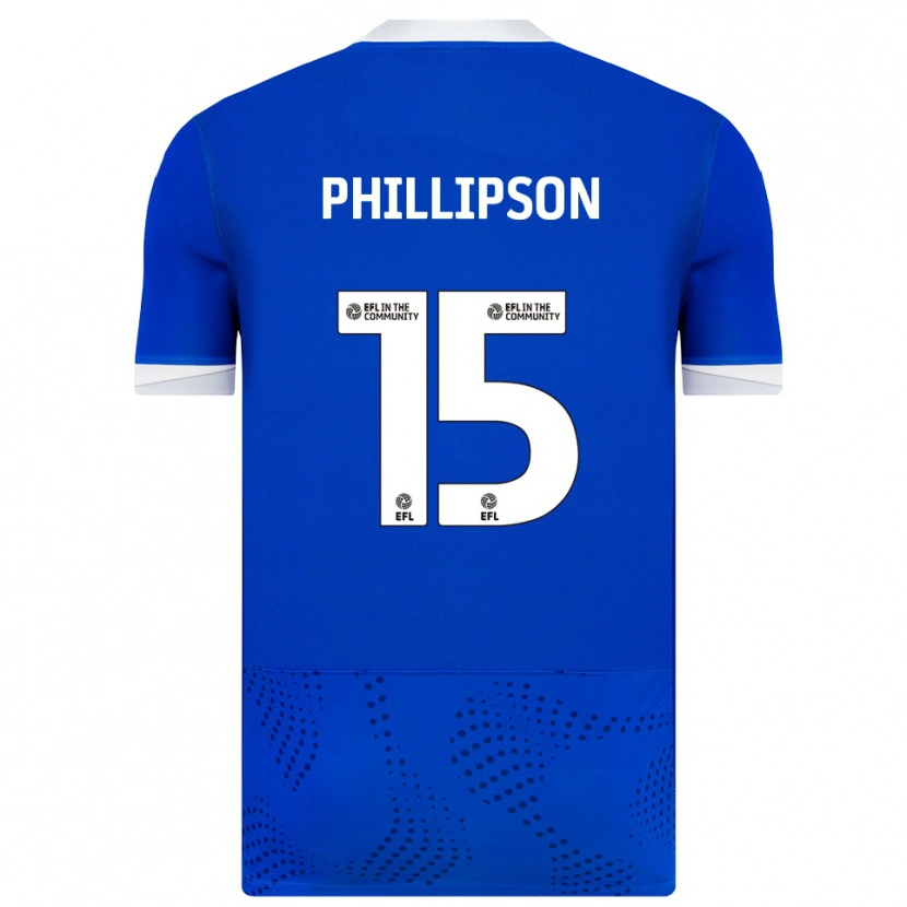 Danxen Kinderen Ben Phillipson #15 Blauw Wit Thuisshirt Thuistenue 2025/26 T-Shirt