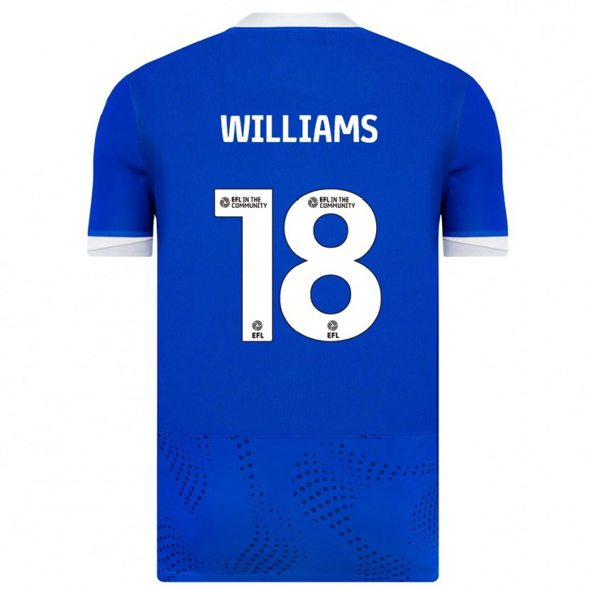 Danxen Kinderen Scarlett Williams #18 Blauw Wit Thuisshirt Thuistenue 2025/26 T-Shirt