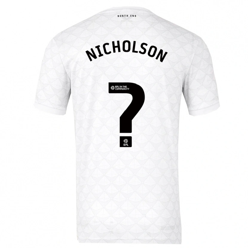 Danxen Kinderen Joseph Nicholson #0 Wit Rood Thuisshirt Thuistenue 2025/26 T-Shirt