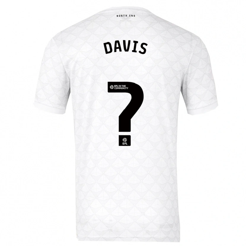 Danxen Kinderen Tommy Davis #0 Wit Rood Thuisshirt Thuistenue 2025/26 T-Shirt