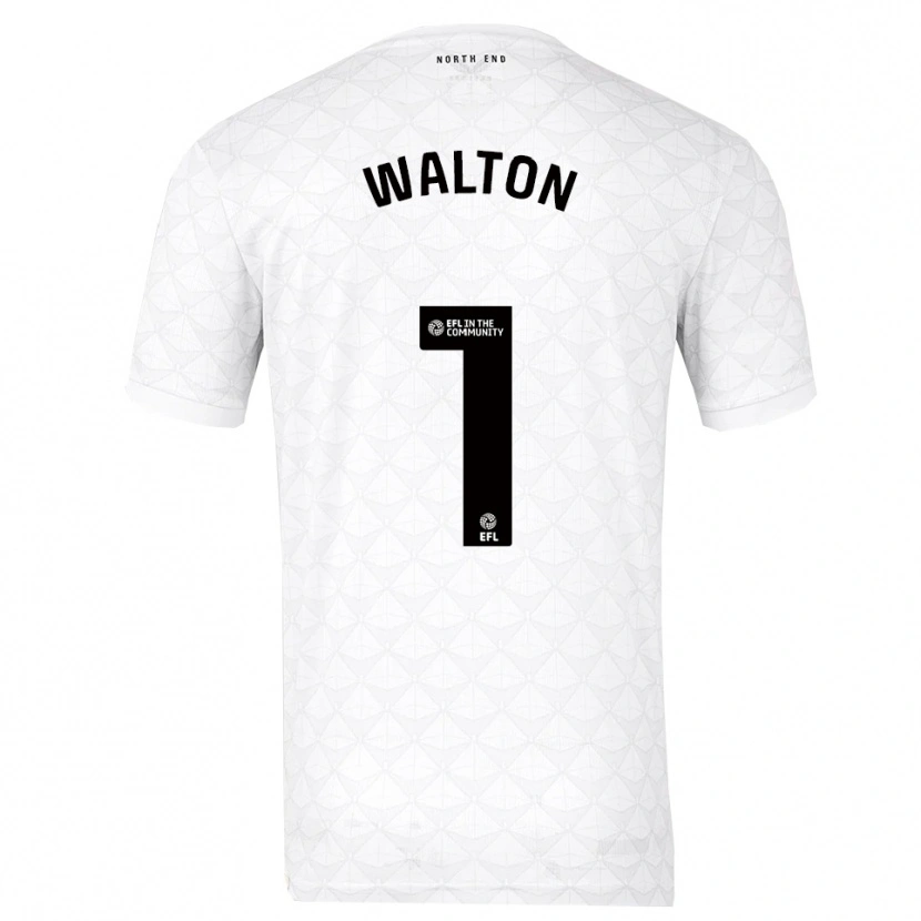 Danxen Kinderen Jack Walton #1 Wit Rood Thuisshirt Thuistenue 2025/26 T-Shirt