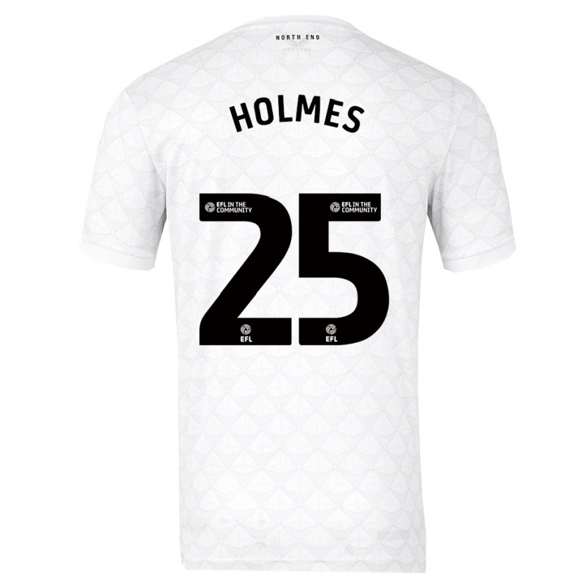 Danxen Kinderen Duane Holmes #25 Wit Rood Thuisshirt Thuistenue 2025/26 T-Shirt