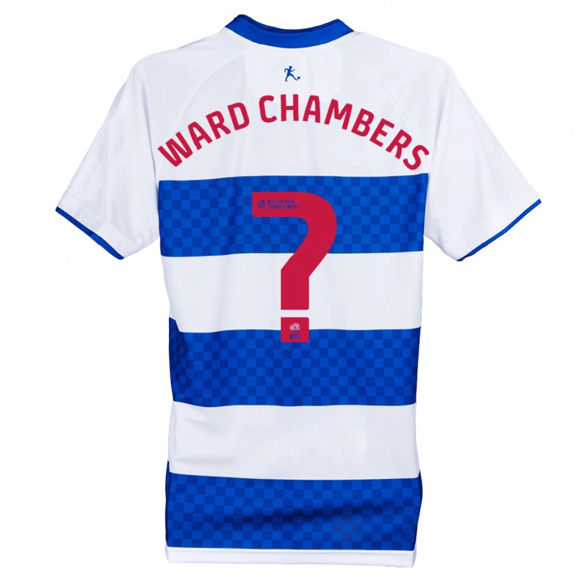 Danxen Kinderen Courtnay Ward-Chambers #0 Blauw Wit Thuisshirt Thuistenue 2025/26 T-Shirt