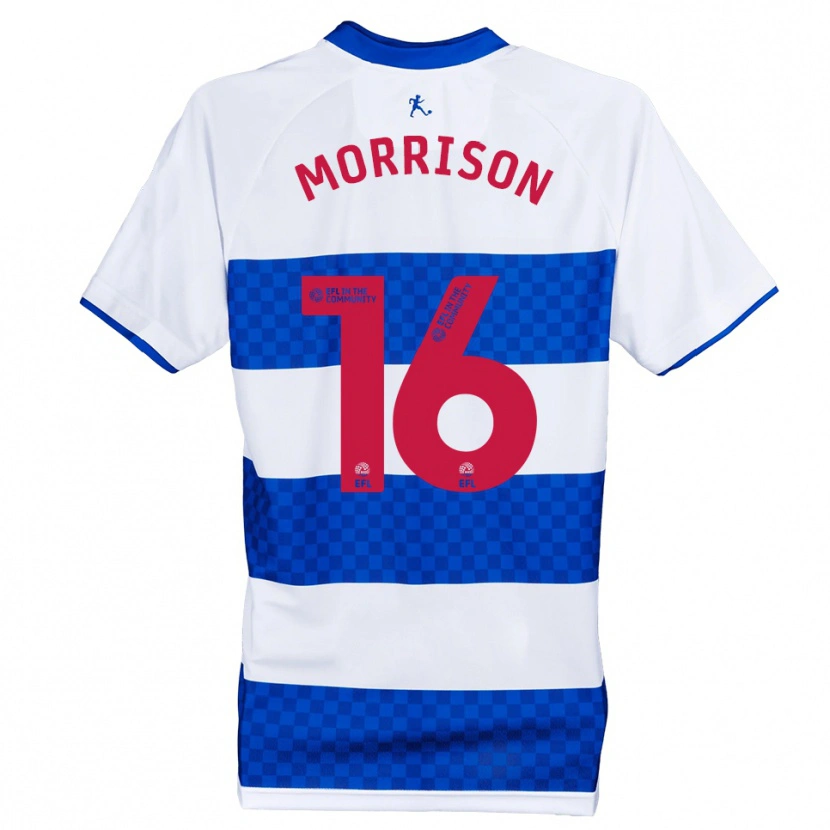 Danxen Kinderen Liam Morrison #16 Blauw Wit Thuisshirt Thuistenue 2025/26 T-Shirt