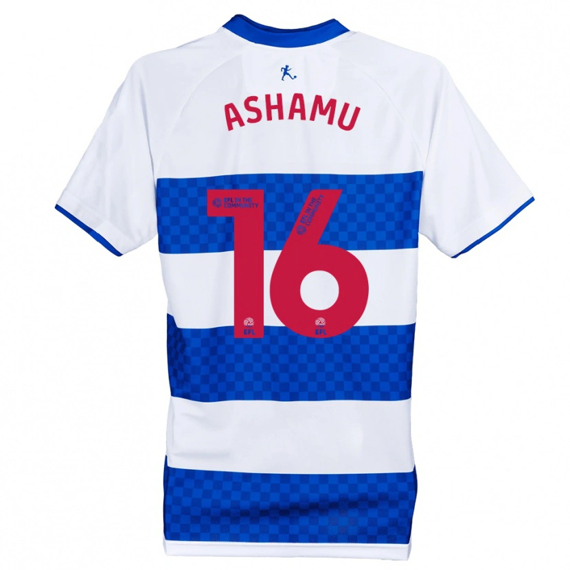 Danxen Kinderen Robin Ashamu #16 Blauw Wit Thuisshirt Thuistenue 2025/26 T-Shirt
