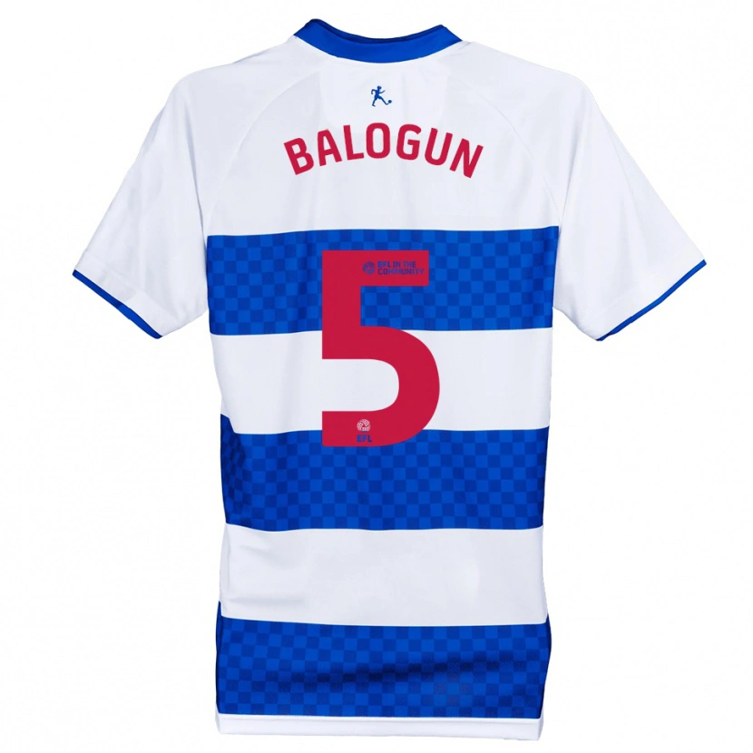 Danxen Kinderen Isaiah Balogun #5 Blauw Wit Thuisshirt Thuistenue 2025/26 T-Shirt