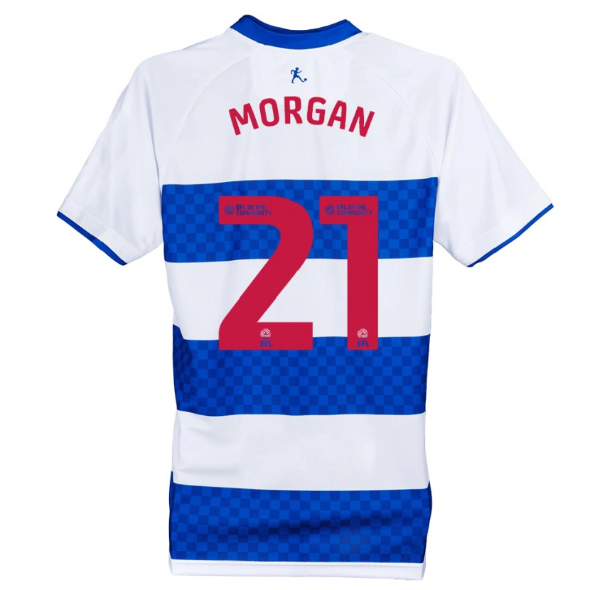 Danxen Kinderen Kieran Morgan #21 Blauw Wit Thuisshirt Thuistenue 2025/26 T-Shirt