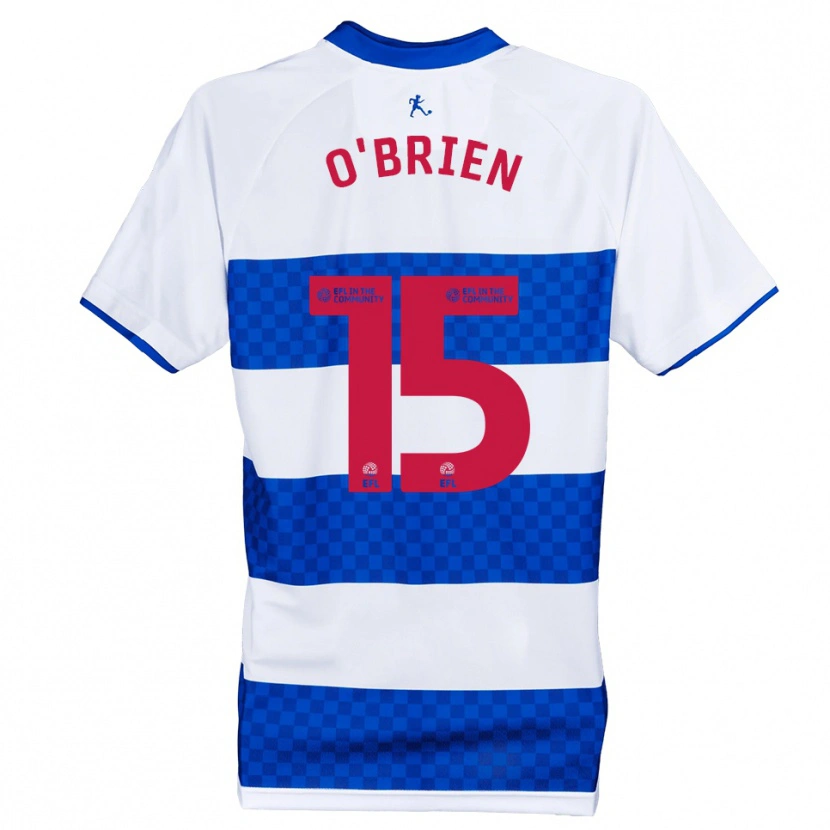 Danxen Kinderen Archie O'brien #15 Blauw Wit Thuisshirt Thuistenue 2025/26 T-Shirt