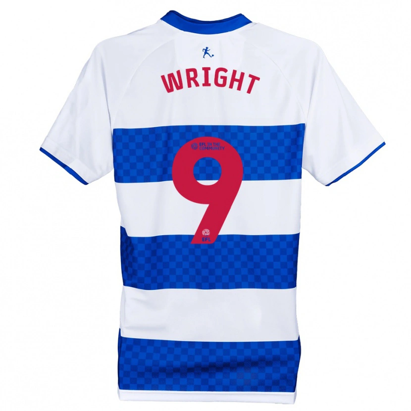 Danxen Kinderen Lukas Wright #9 Blauw Wit Thuisshirt Thuistenue 2025/26 T-Shirt