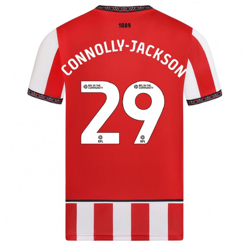Danxen Kinderen Fallon Connolly-Jackson #29 Rood Wit Thuisshirt Thuistenue 2025/26 T-Shirt