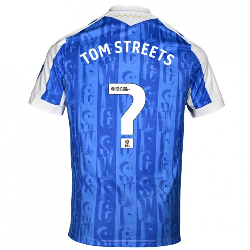 Danxen Kinderen Tom Streets #0 Blauw Wit Thuisshirt Thuistenue 2025/26 T-Shirt
