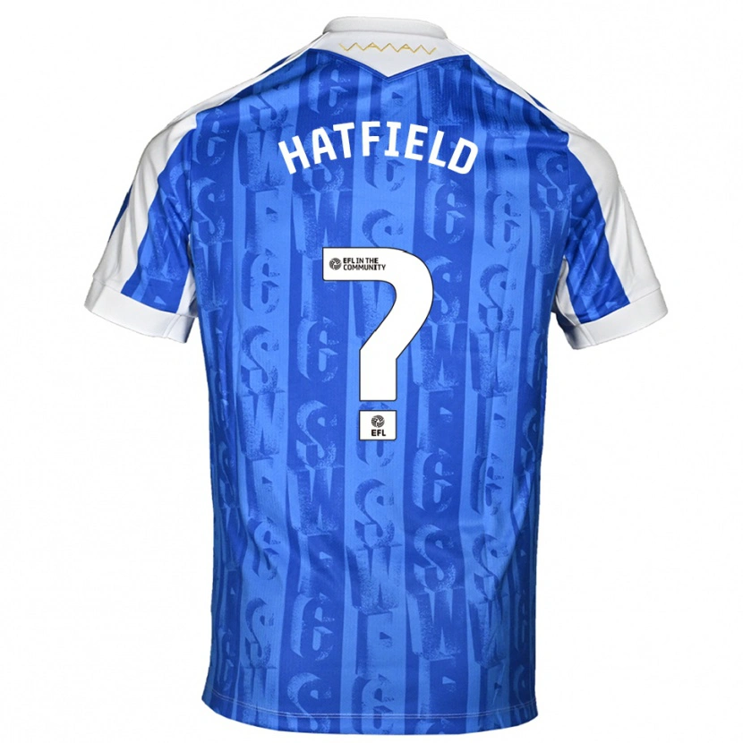 Danxen Kinderen Kailen Hatfield #0 Blauw Wit Thuisshirt Thuistenue 2025/26 T-Shirt