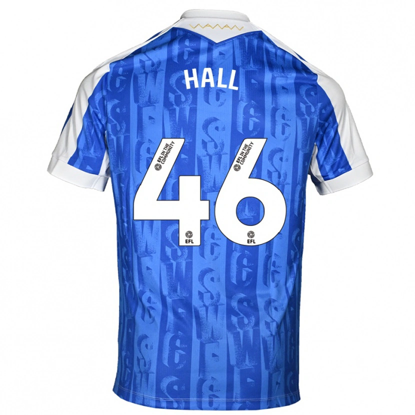 Danxen Kinderen Jack Hall #46 Blauw Wit Thuisshirt Thuistenue 2025/26 T-Shirt