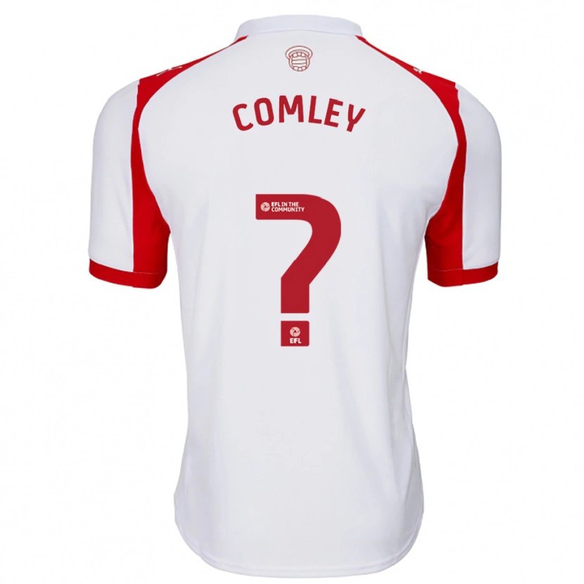 Danxen Kinderen Wyatt Comley #0 Wit Rood Thuisshirt Thuistenue 2025/26 T-Shirt