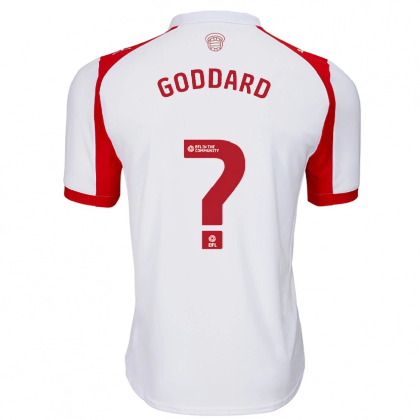 Danxen Kinderen Amy Goddard #0 Wit Rood Thuisshirt Thuistenue 2025/26 T-Shirt