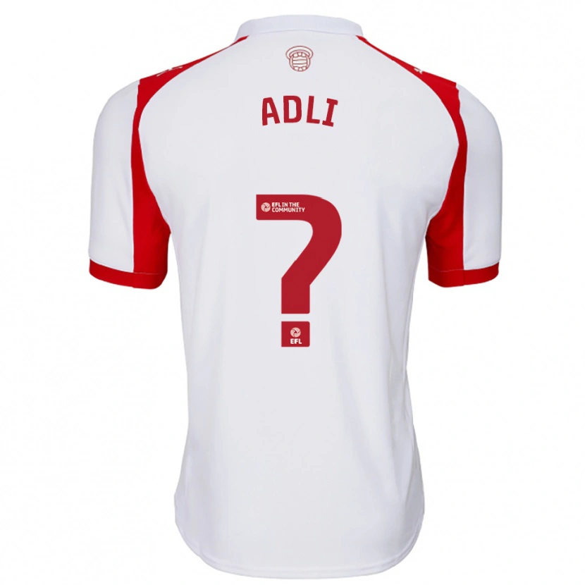 Danxen Kinderen Mohamed Adli #0 Wit Rood Thuisshirt Thuistenue 2025/26 T-Shirt