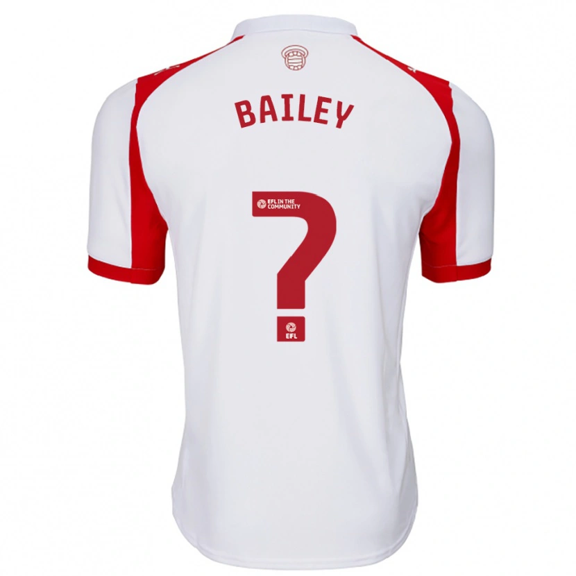 Danxen Kinderen Isaac Bailey #0 Wit Rood Thuisshirt Thuistenue 2025/26 T-Shirt