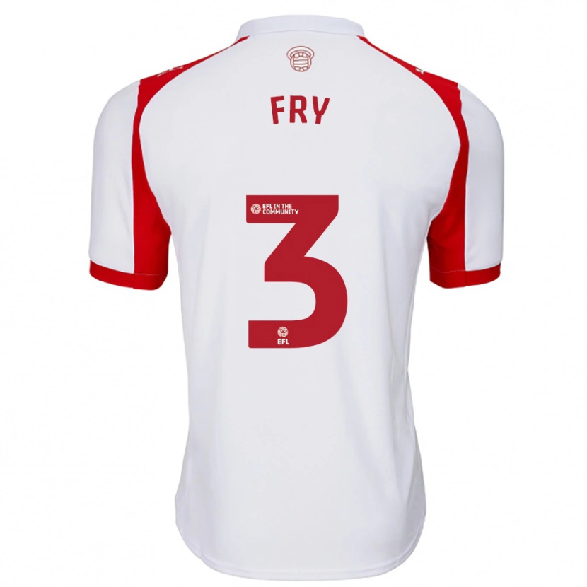 Danxen Kinderen Max Fry #3 Wit Rood Thuisshirt Thuistenue 2025/26 T-Shirt