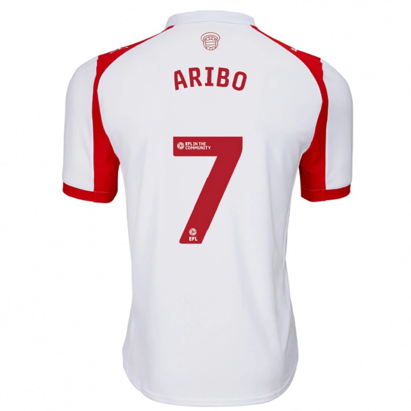 Danxen Kinderen Joe Aribo #7 Wit Rood Thuisshirt Thuistenue 2025/26 T-Shirt