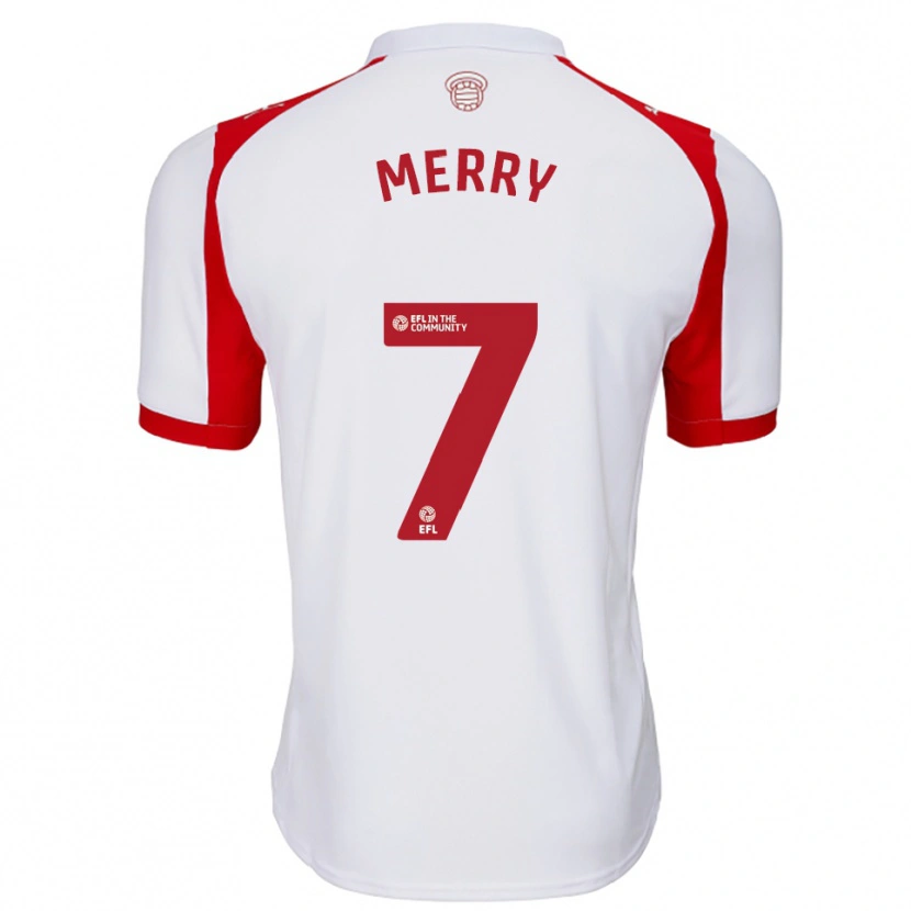 Danxen Kinderen Will Merry #7 Wit Rood Thuisshirt Thuistenue 2025/26 T-Shirt