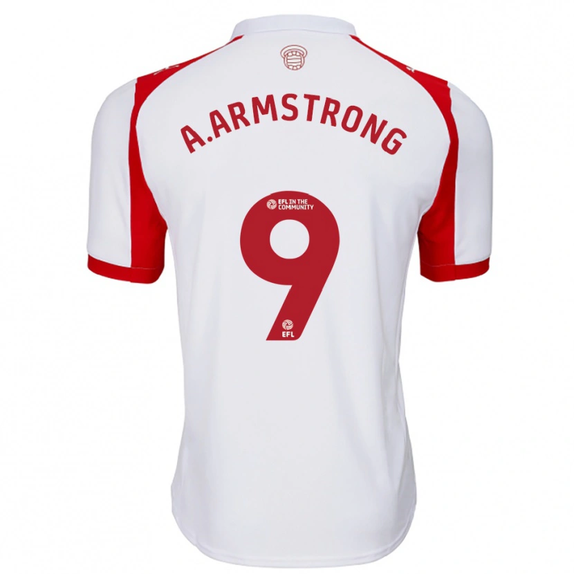 Danxen Kinderen Adam Armstrong #9 Wit Rood Thuisshirt Thuistenue 2025/26 T-Shirt