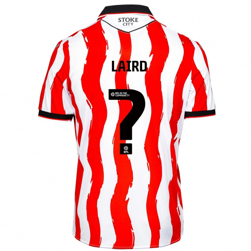 Danxen Kinderen Logan Laird #0 Wit Rood Thuisshirt Thuistenue 2025/26 T-Shirt