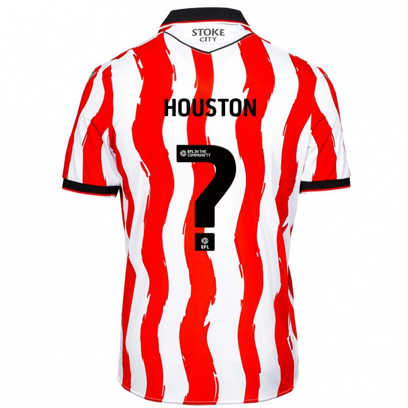 Danxen Kinderen Ben Houston #0 Wit Rood Thuisshirt Thuistenue 2025/26 T-Shirt