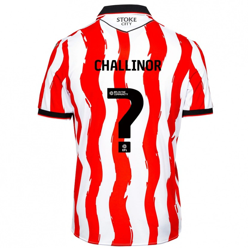 Danxen Kinderen Oliver Challinor #0 Wit Rood Thuisshirt Thuistenue 2025/26 T-Shirt